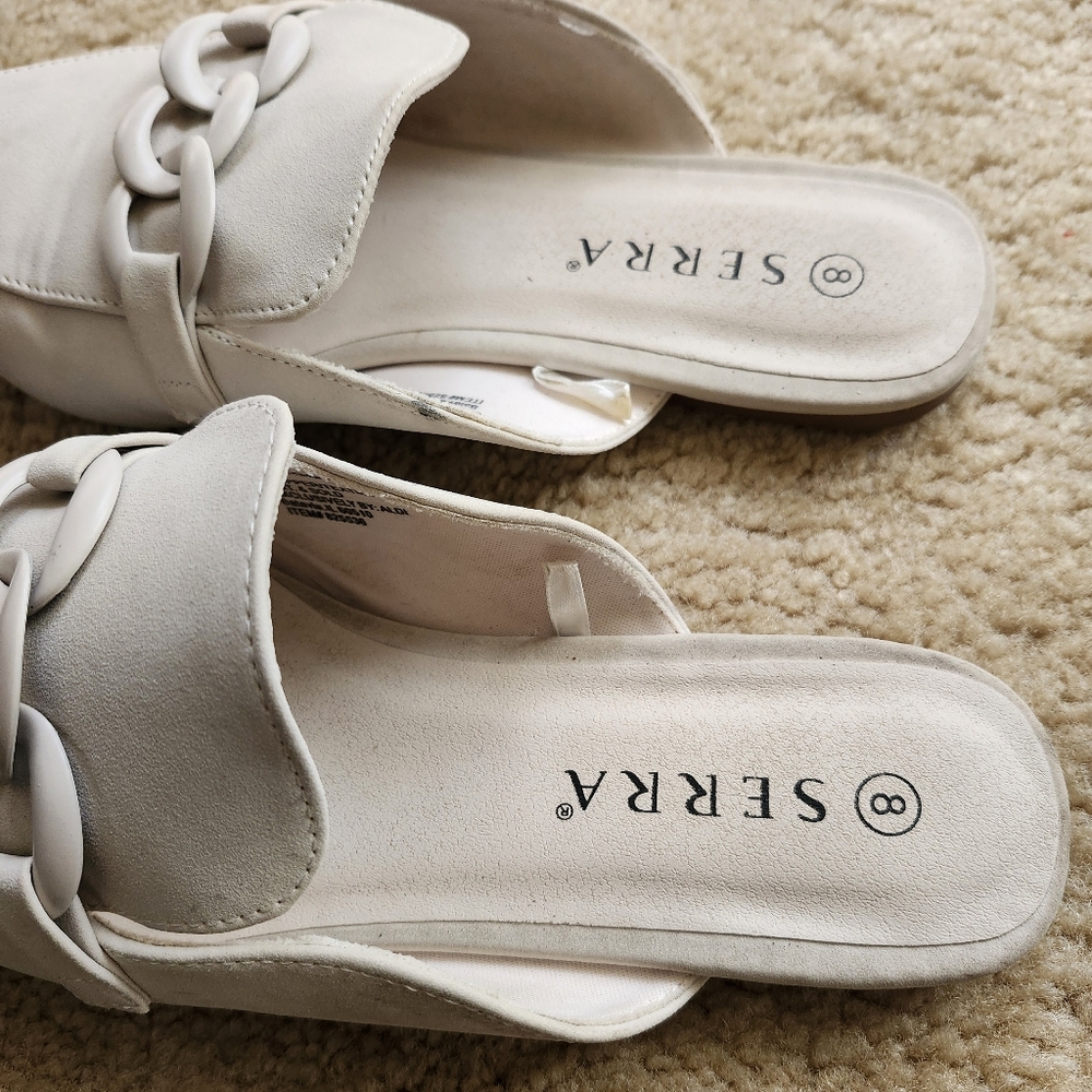 2 Paris of Women's serra sueded slides sz 8 - Picture 4 of 13